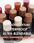 2 Pcs Cream Blush Sticks - Natural & Matte, Lightweight, Blendable Makeup Kit - Shimmer Blush (#01 Pink, #04 Fuchsia)