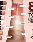 Organic Blush Tube, Sangria - 100% Natural Vegan Cream Blush Sticks, Multi-Use Bronzer, & Highlighter for Lips, Cheeks & Eyes, Buildable Shimmer, Gluten-Free, Paraben-Free, Made in USA