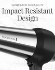 Remington Impact Resistant Hair Dryer, 1875-Watt Blow Dryer with Tourmaline, Titanium & Ceramic Technology, 3 Heat, 2 Speed Settings, Cool Shot, Diffuser & Concentrator Attachments