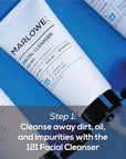MARLOWE. Best Sellers Kit No. 203, Features Signature No. 102 Original Body Scrub Soap Bar, No. 121 Facial Cleanser & No. 123 Facial Moisturizer, Great Gift for Men