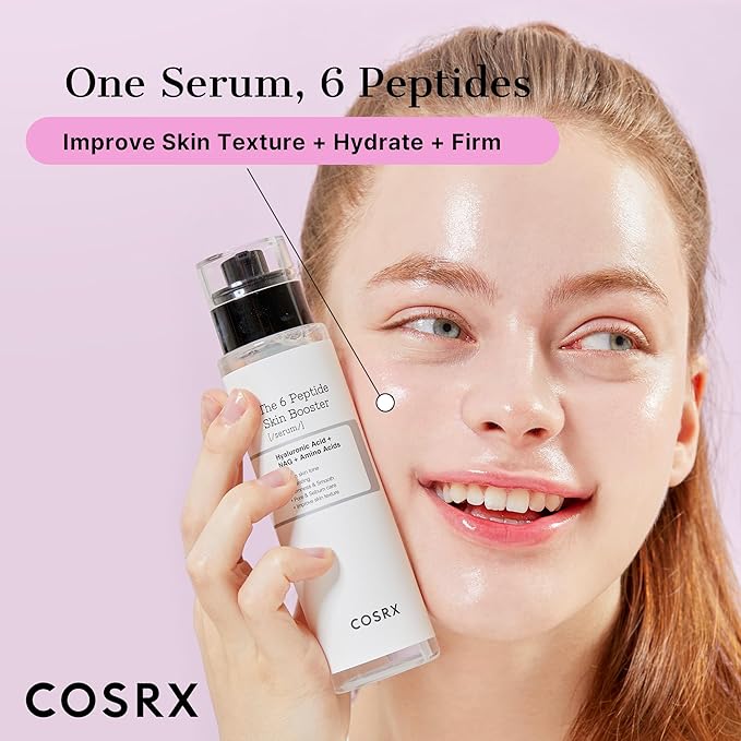 COSRX 6X Peptide Collagen Booster Toner Serum, Niacinamide & Hyaluronic Acid Skin Renewal Boosting Facial Essence for All Skin Types, Korean Skin Care, Paraben Free, 150mL/5.07 Fl.Oz