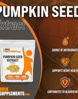 BulkSupplements.com Pumpkin Seed Extract Powder - Bladder Support - Pumpkin Seed Powder - Soluble Fiber Supplements - Pumpkin Powder (500 Grams - 1.1 lbs)