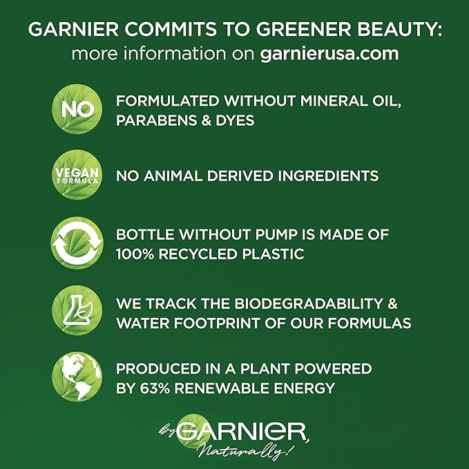 Garnier SkinActive Green Labs Hyalu-Melon Smoothing Milky Washable Cleanser with Hyaluronic Acid + Watermelon for Dehydrated Skin, Fine Lines, (Packaging May Vary), 4.4 FL Oz