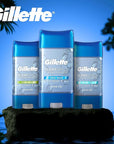 Gillette Antiperspirant and Deodorant for Men, 72hr Sweat & Odor Protection, Long Lasting Freshness, Anti-White Mark Technology, Clear Gel, Wild Rain Scent, 3.8 oz (Pack of 2)