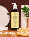 SheaMoisture Strengthen and Restore Shampoo for Damaged Hair Strengthen & Grow to Cleanse and Nourish 24 oz