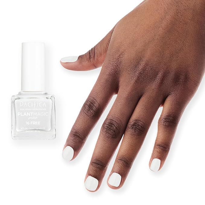 Pacifica Natural Nail Polish– Plant Magic Holographic Nail Polish - Plant Based, Non-Toxic & Clinically Tested - Lasting Colors, Glossy, Chip-Resistant Clean Beauty Dermatologist Approved, Diamond
