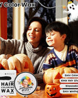 Temporary Black Hair Color Wax for Kids, Washable Colored Hair Styling Mud, Women Men Style Dye for Girls Boys Teens, Instant Hair Coloring Gel Cream for DIY Cosplay Halloween Children's Day