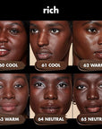 e.l.f. Soft Glam Foundation, Medium Coverage, Long-Lasting & Buildable Foundation For A Smooth, Satin Finish, Vegan & Cruelty-Free, 60 Rich Cool