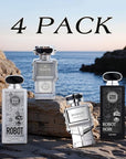 Hybrid & Company Mens 4 Pcs Robot Ai For Men Homme City Eau De Perfum Vaporisateur Natural Spray