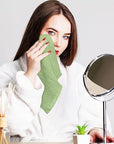 Utopia Towels 24 Pack Cotton Washcloths Set, 100% Ring Spun Cotton, Premium Quality Flannel Face Cloths, Highly Absorbent and Soft Feel Fingertip Towels, Sage Green