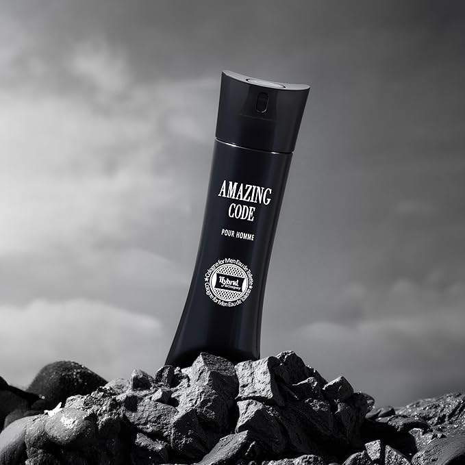 Hybrid & Company Amazing Code For Men Pour Homme Eau de Toilette Vaporisateur Natural Spray 3.4 Fl Oz