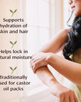 Banyan Botanicals Organic Castor Oil – Pure and Refined Castor Oil – for Face and Skin Care, Hair Care, and Natural Beauty – 24 oz – Non GMO, Hexane Free, Vegan, and Cruelty Free