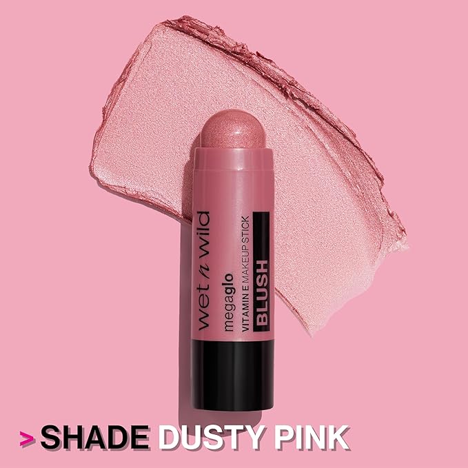 wet n wild Mega Glo Makeup Stick, Buildable Ain't Rose