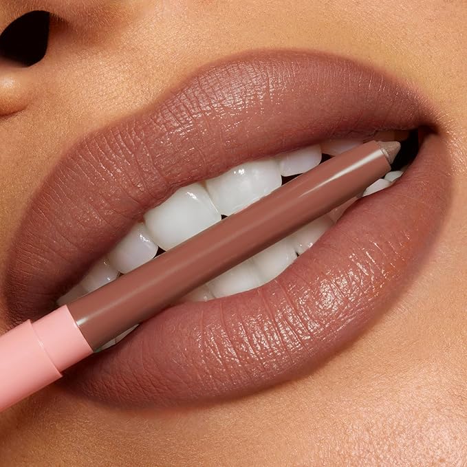 ColourPop So Juicy Plumping Lip Liner with Peptides - Long Lasting Lip Liner for Visibly Plumped & Shaped Lips - Enriched with Smoothing Ceramides & Peppermint - Tease (0.01 oz)