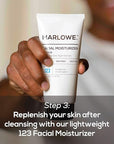 MARLOWE. Best Sellers Kit No. 203, Features Signature No. 102 Original Body Scrub Soap Bar, No. 121 Facial Cleanser & No. 123 Facial Moisturizer, Great Gift for Men