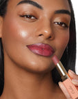 Oulac Plum Lipsticks for Women, Burgundy Matte Lipstick, Full Coverage Lip Color, Satin Matte Finish, Cream Texture, Hydrating, Infused with Hyaluronic Acid, Vegan & Clean Beauty 4g SG08 Bianca