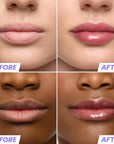 Wonderskin Lip Oil Rehab Serum - Tinted Lip Oil, Hydrating, Moisturizing, and Non-Sticky Deep Red Tint Serum for Dry Lips (Honey)