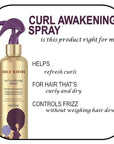 Pantene Gold Series Curl Awakening Spray, for Curly and Coily Hair, Infused with Argan Oil, 8.4 Fl Oz