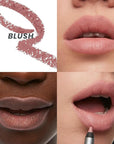 Wonderskin Lip Liner Pencil - 360 Contour Lipliner, Long Lasting, Sharpenable, Waterproof and Transfer-Proof Nude Lip Liner Pencil (Blush)