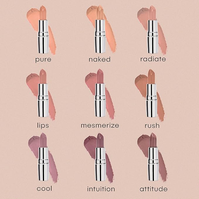 nude envie - Lipstick - Creamy & Long-Lasting Finish - Velvety Texture & Easy Application - Luxury Hydration - With Shea Butter, Vitamin E & Jojoba Oil - Vegan, Paraben-Free & Cruelty-Free - Pure