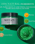 Temporary Green Hair Spray Color Wax 4.23 oz, Instant Natural Hairstyle Cream Dye, Disposable Coloring Mud for Men Women Youth, Washable Styling Pomades, Party Cosplay DIY Halloween