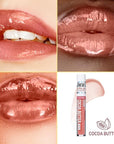 KISS New York 3 PACK Lip Oil Gloss, Hydrating Non-Sticky Lip Oil, 100% Natural Oil, Lightweight, Moisturizing, Nourishing (Rosegold & Cocoa Butter & Vitamin E)
