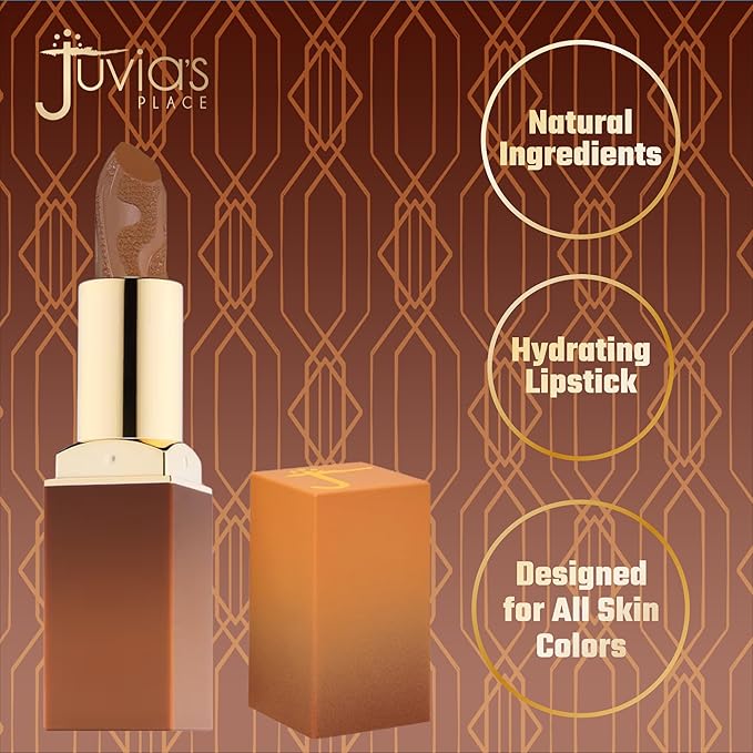 Juvia's Place Nubian Earth Matte Lipstick Nile - Hydrating & Long-lasting, Richly Pigmented Lip Makeup, Creamy Lipstick with Matte Finish, Beauty & Lip Care Product