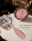 Flower Knows Little Angel Cream Blush,Buildable & Blendable Makeup Blush for cheeks,Soft & Long-lasting,Dusty Mauve Rose Flush for All Skin Tones(04 Rose Ashes,6g)