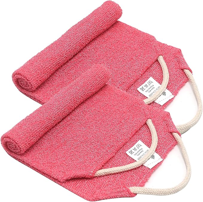 Evridwear Exfoliating Back Scrubber for Shower - Double-Sided Body Scrubber with Handles, Deep Clean, Massage & Exfoliate Back Washer for Men & Women, Invigorates Skin & Circulation