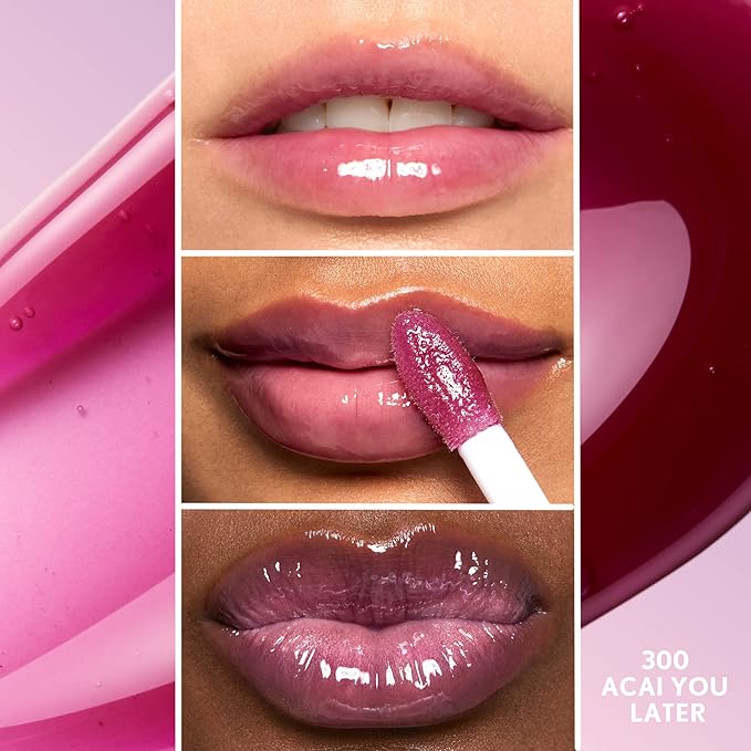 COVERGIRL Clean Fresh Yummy Lip Gloss, Sheer, Natural Scents, Vegan Formula - Acai You Later