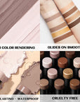 FOCALLURE 2 Pcs Mineral Cream Contour Stick,Moisturize Highlighter and Bronzer Pen,Non Stick Face Brightens & Shades Pencil,Long Lasting & Smooth Gliding Face Illuminator Makeup,Fair-light