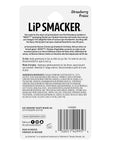 Lip Smacker Biggy Lip Balm, Nostalgic Flavor, Ultra-Moisturizing & Hydrating, Clear Glossy Finish, Fun & Collectible Gift for All Ages - Strawberry
