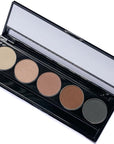 Matte Warm Tone Neutral & Shimmer Highlight Vegan Eyeshadow Palette; Talc, Paraben & Cruelty Free
