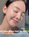 PO:DL All-In-One Hyaluronic Hydrogel Mask(4ea) | Collagen Face Mask for Glass Glow Skin | Deep Hydration & Radiance Boosting | Improves Skin Elasticity & Firmness | Korean Face Mask Skincare