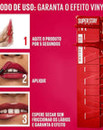 Maybelline Super Stay Vinyl Ink Longwear No-Budge Liquid Lipcolor Makeup, Highly Pigmented Color and Instant Shine, Coy, Rose Mauve Nude Lipstick, 0.14 fl oz, 1 Count