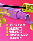 Maybelline Super Stay Matte Ink Liquid Lip Color, Moodmakers Lipstick Collection, Long Lasting, Transfer Proof Lip Makeup, Reviver, Plum, 1 Count