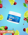 Nello Supercalm Powdered Drink Mix Tub, Cortisol Reducer* and Sleep Aid Supplement, L Theanine, Ksm-66 Ashwagandha, Magnesium Glycinate, Vitamin D 3, No Sugar, Non GMO, 30 Ct, Cherry Limeade