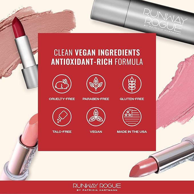 Runway Rogue 90s Vibe Lipstick, Moisturizing Matte Nude Lipstick, ‘Guest List’