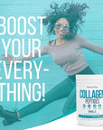 Natures Plus Collagen Peptides, Vanilla - 0.8 lb Powder - Hair, Skin, Nail & Joint Health, Immune System Support - Non-GMO, Gluten Free - 14 Servings