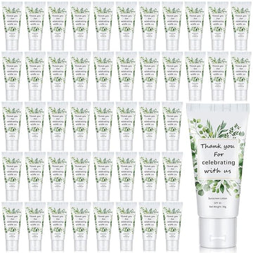 48 Pcs Mini Sunscreen Bulk for Summer Wedding Party SPF 30 Water Resistant Sunscreen Lotion Bulk 1oz Travel Size for Thank You Gifts Summer Beach Wedding Party Supplies