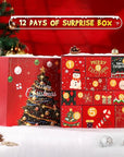 Advent Calendar 2025 Women-12 Days of Christmas Advent Calendars for Adult Women and Teen Girls, Luxury Spa Self Care Christmas Gifts Basket Countdown Calendar for Mom Wife Girlfriend Red