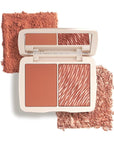 COVER FX Monochromatic Powder Blush Duo - Warm Impact Color