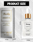 Shimmering Body Oil,Face & Body Glitter Makeup Liquid for Women