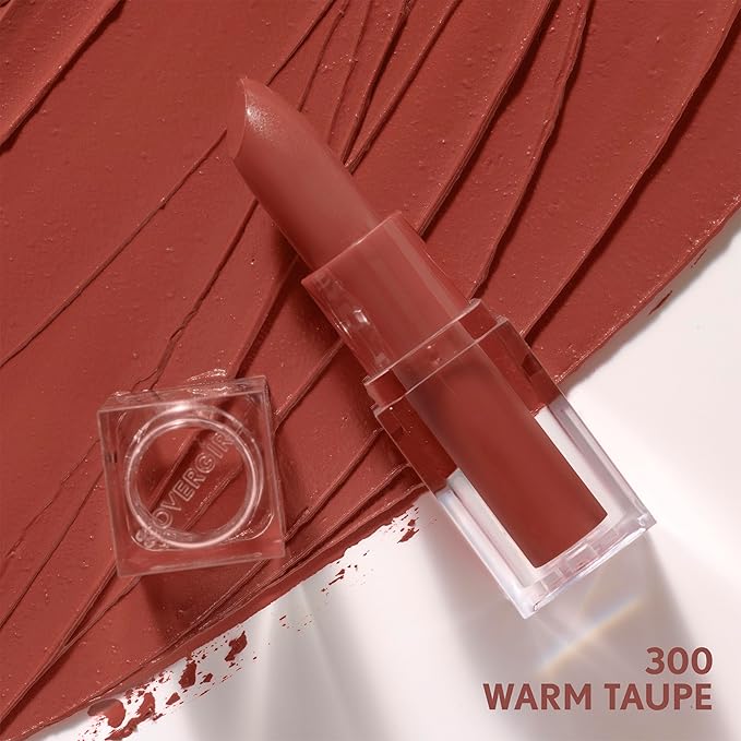 COVERGIRL Clean Lip Color, Warm Taupe, Satin Finish, Squalane, Avocado & Aloe, Carmine-Free, Non-Drying, 0.12oz