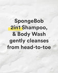Suave Kids 3-in-1 Spongebob, Tear Free, Body Wash, Shampoo and Conditioners, Dermatologist Tested, 28 Oz Pack of 4