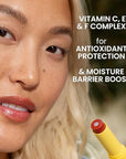 Burt’s Bees Tinted Boosted Balm, Cheeky Cherry, Hydrating Tinted Lip Balm with Vitamin C, E, and F Core, 24 Hour Lip Moisturizer with Responsibly Sourced Beeswax, 100% Natural Origin, 1 Count, 0.16oz