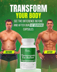 DR VITAMIN SOLUTIONS Thermogenic Fat Burner Brazilian Lean, Weight Loss Vitamins, Waist Trimmer & Supplements for Bloating (1 Bottle, 120 Capsules)