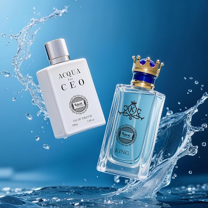 Hybrid & Company Mens 2 Pcs Fresh Eau De Perfum Vaporisateur Natural Spray