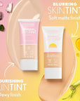 COVERGIRL Clean Fresh Blurring Skin Tint with SPF 30, 445 Medium/Rich Warm, Liquid Foundation, Soft Matte Finish, Smooths, Brightens, Blurs Pores, Mineral Sunscreen, Vegan Formula