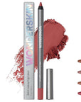 Wonderskin Lip Liner Pencil - 360 Contour Lipliner, Long Lasting, Sharpenable, Waterproof and Transfer-Proof Nude Lip Liner Pencil (Ruby)